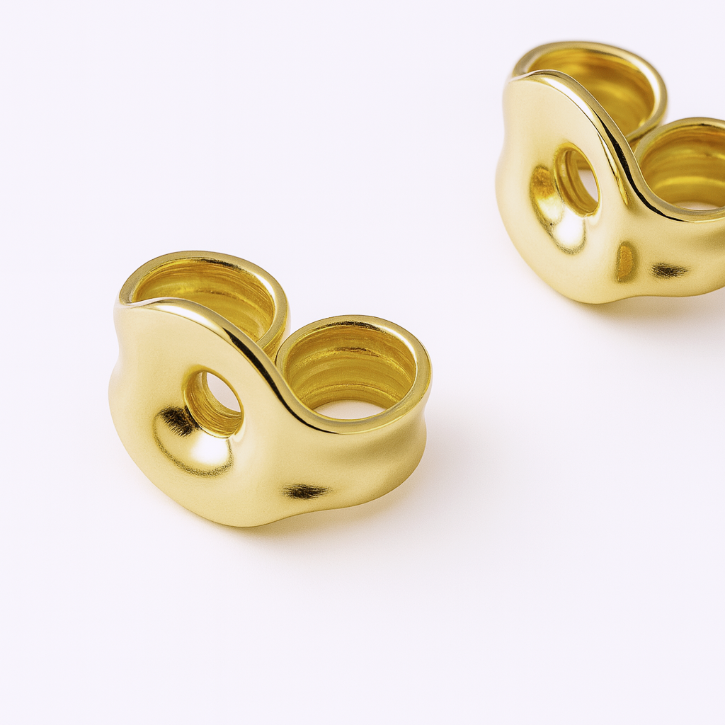 Boucles d’oreilles billes dorées 4 mm en or 10 carats