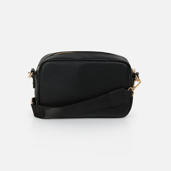 Charger l'image dans la galerie, Sac bandoulière noir avec sangle en nylon
