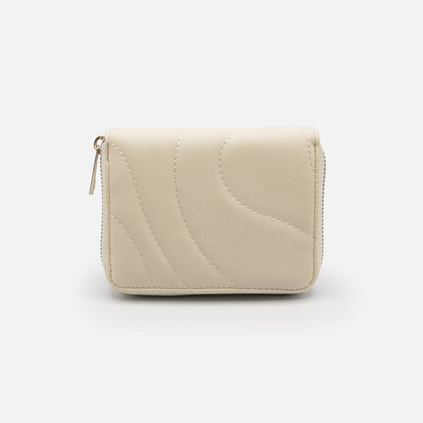 Charger l'image dans la galerie, Portefeuille ivoire matelassé en PU