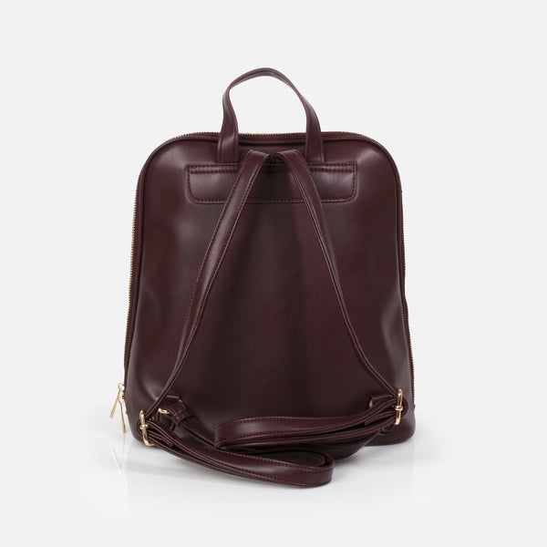 Charger l'image dans la galerie, Sac à dos bourgogne & beige