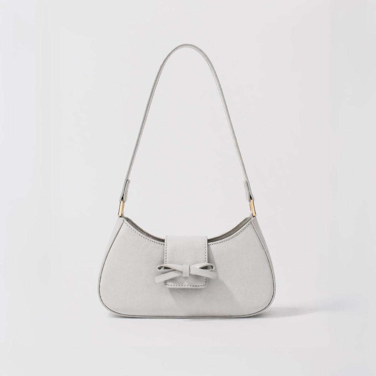 Sac à bandoulière gris à détail nœud