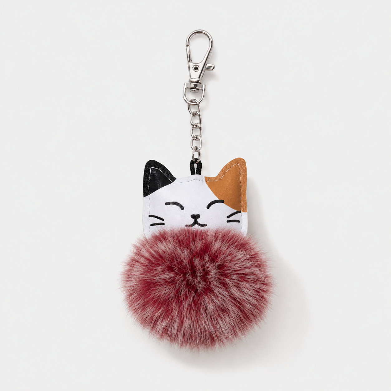 Porte-clés Chat Pompom