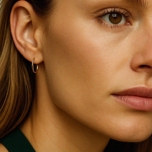 Charger l'image dans la galerie, Boucles d’oreilles dormeuses 12 mm en or 10 carats