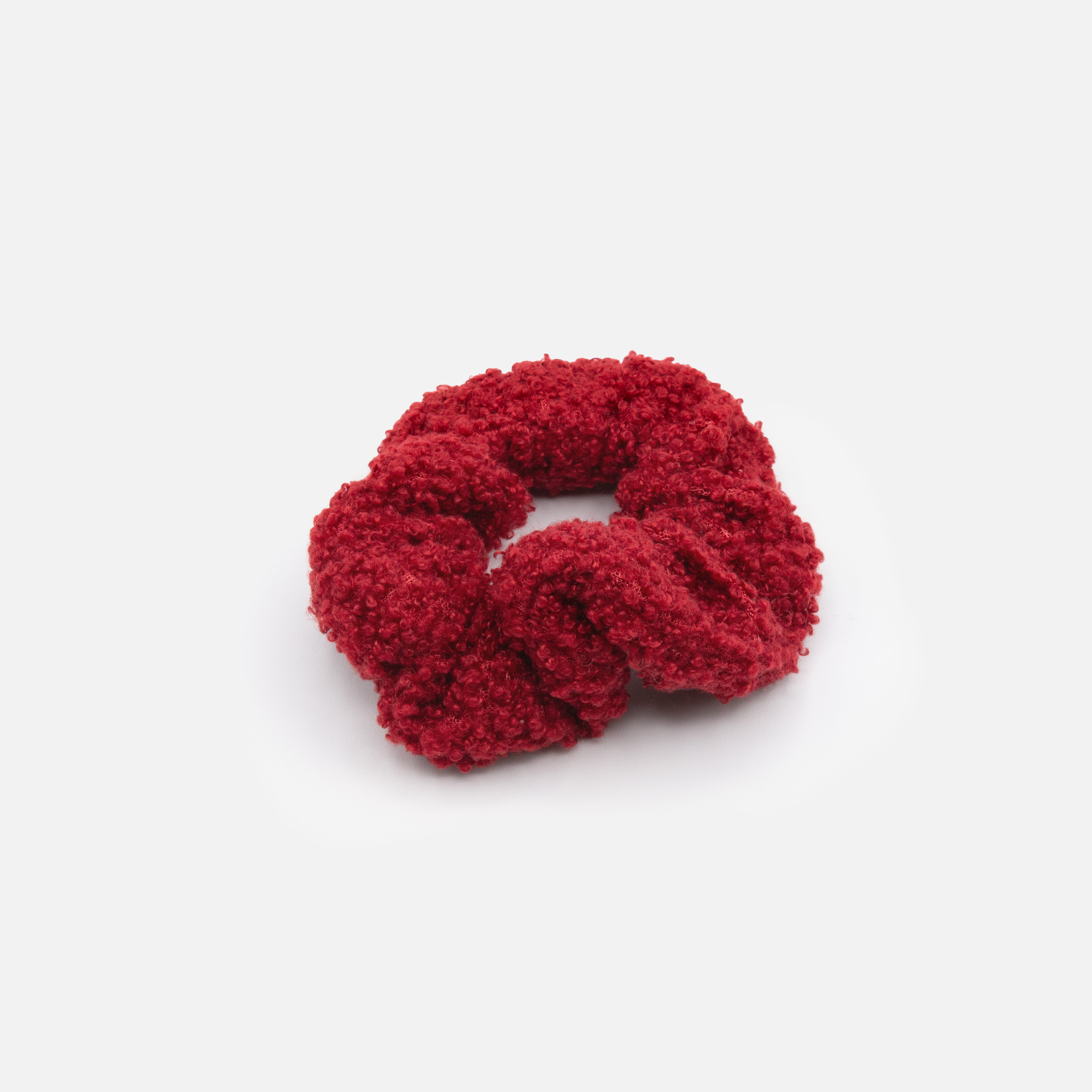 Red Sherpa Scrunchie