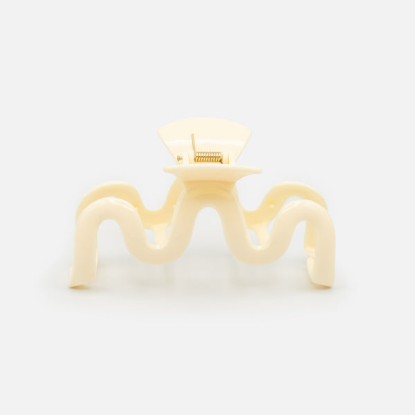 Load image into Gallery viewer, XL Wavy Ivory Clip