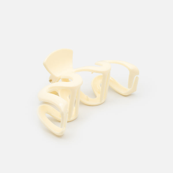 Load image into Gallery viewer, XL Wavy Ivory Clip