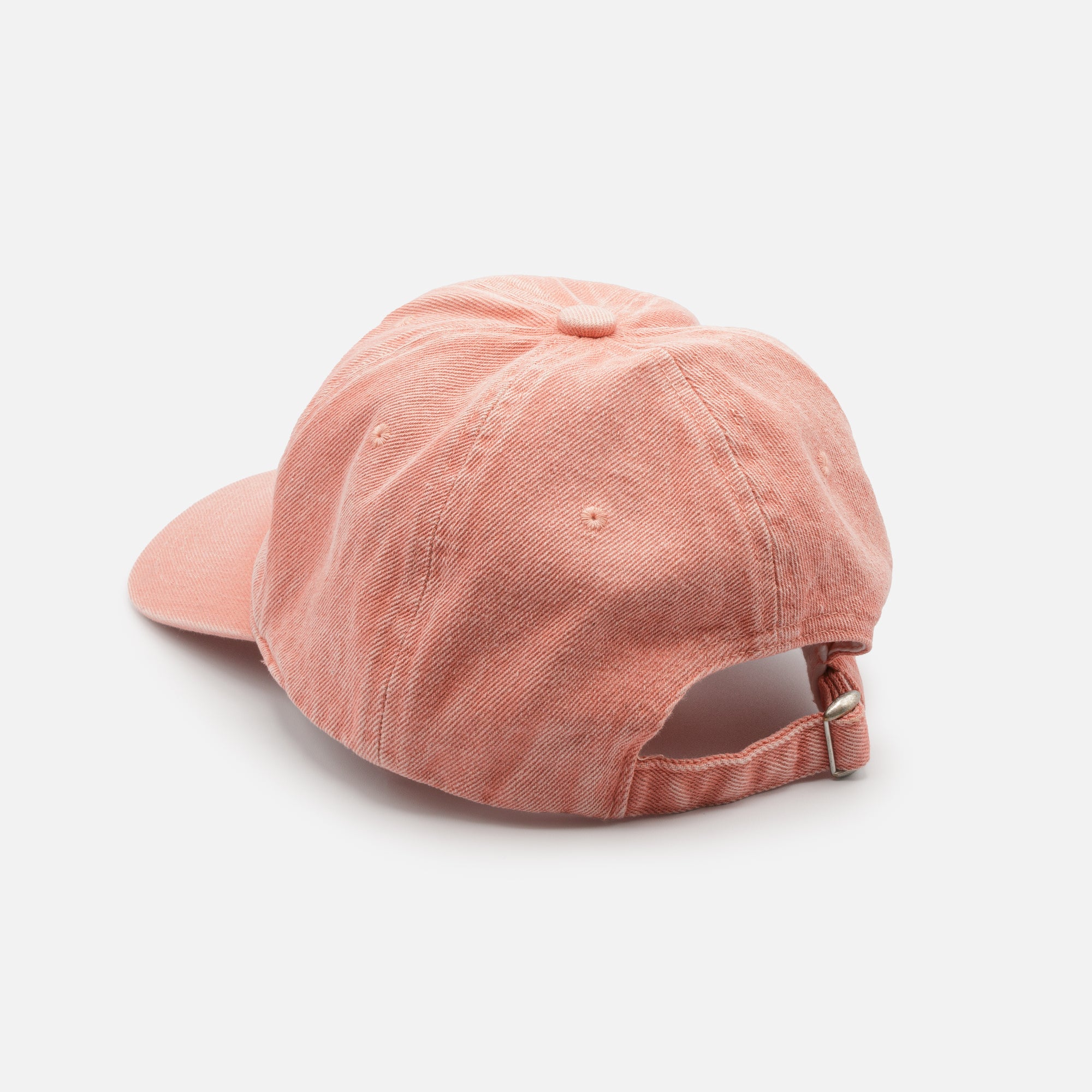 Pink washed denim cap