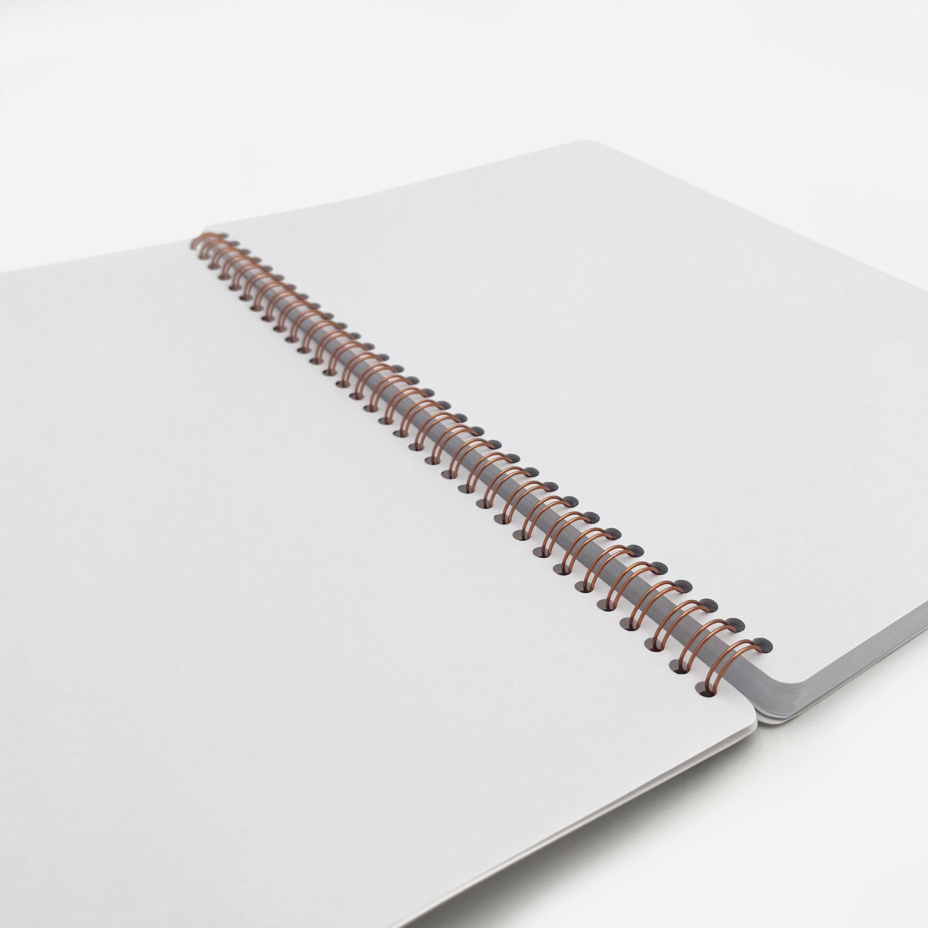 Cahier fleuri à spirale