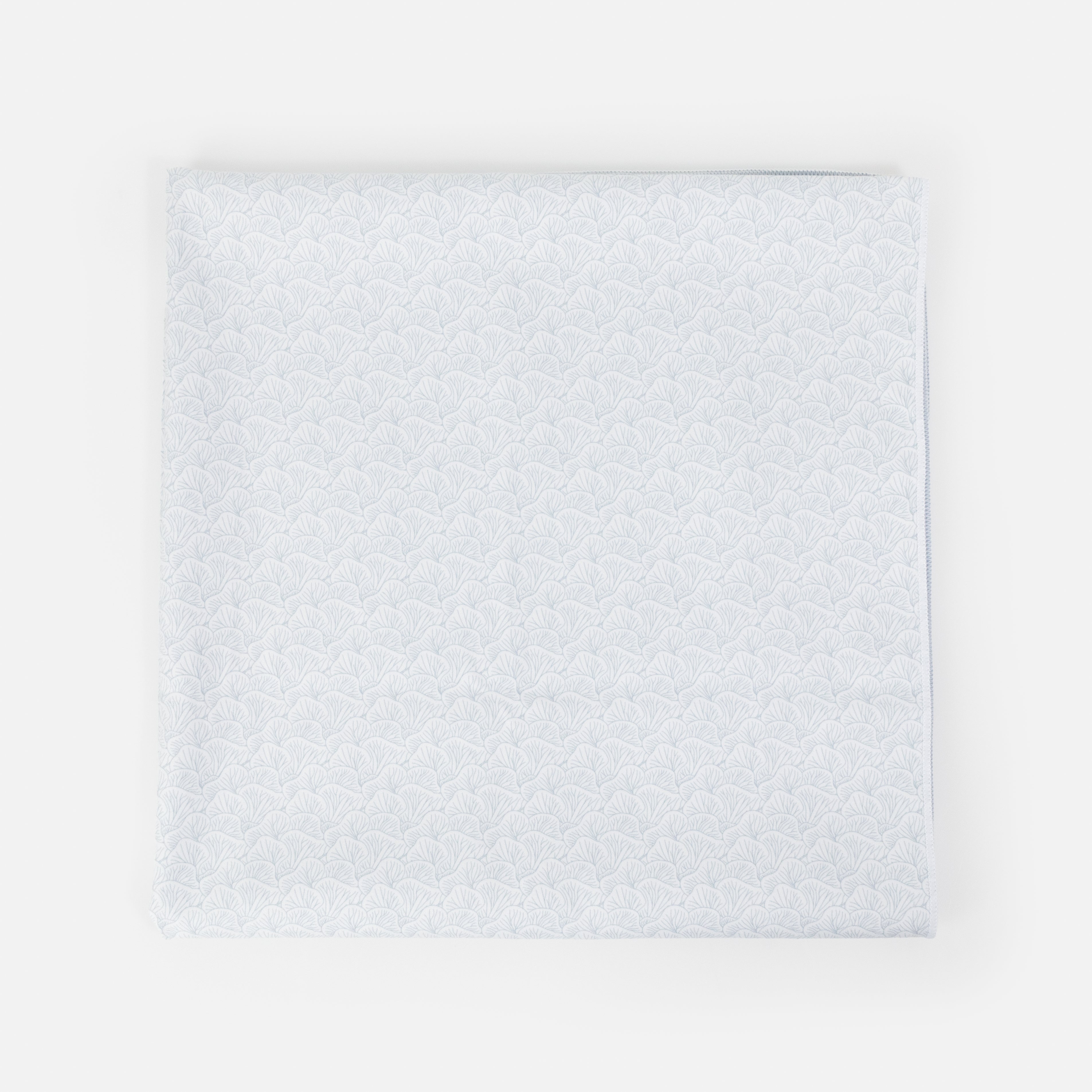 Pale blue microfiber towel with coral print