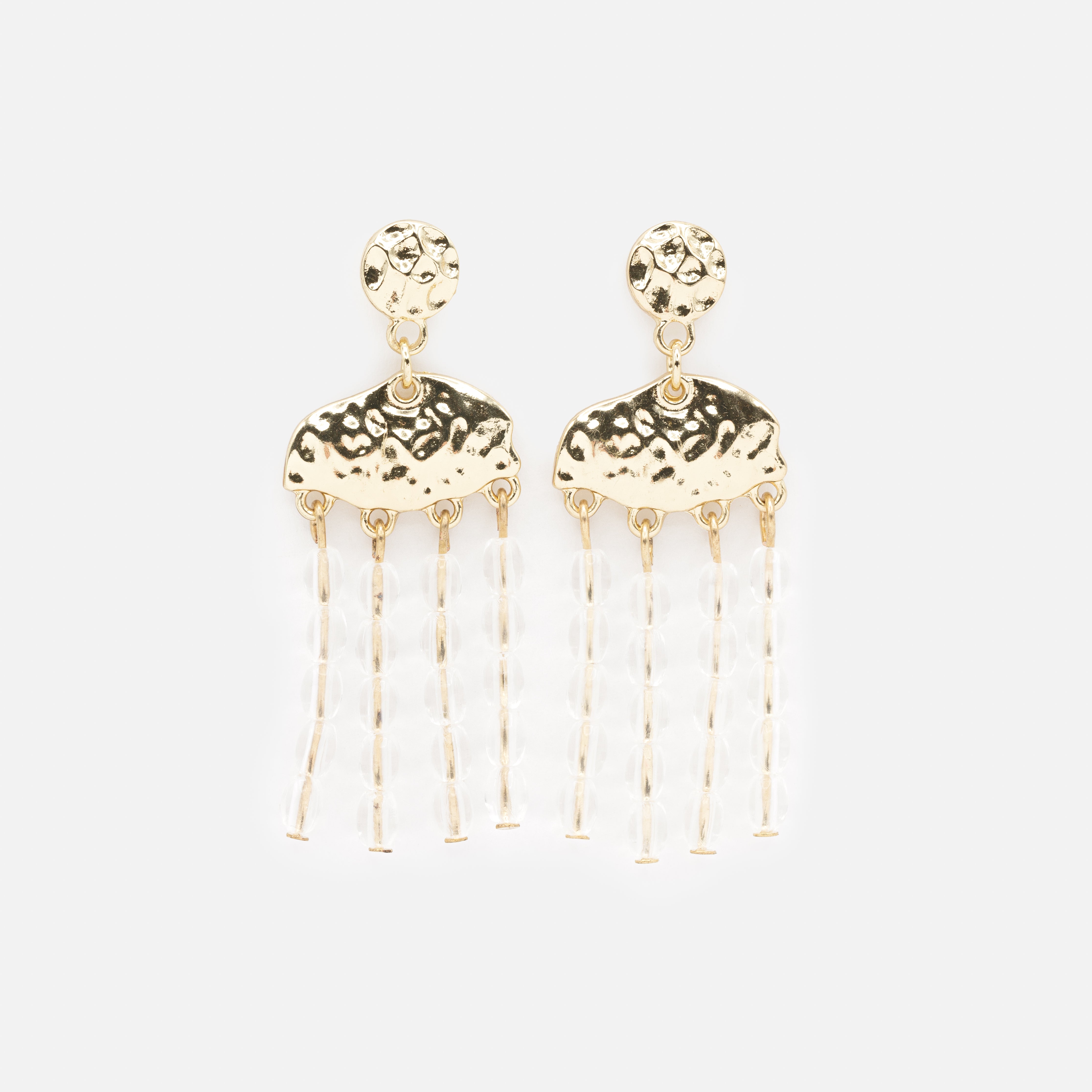 Boucles d'oreilles dorées charmantes méduses