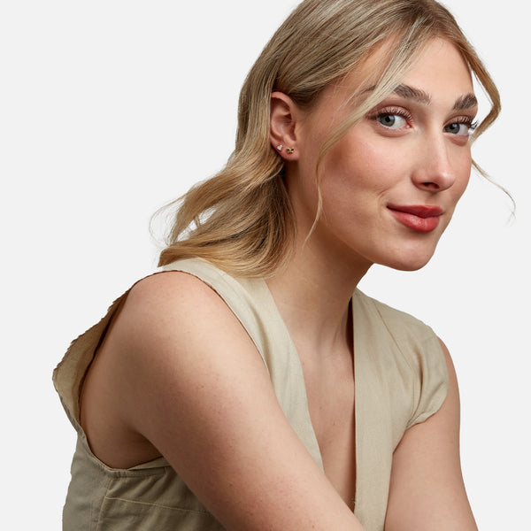 Load image into Gallery viewer, Set of 3 pairs of fixed earrings