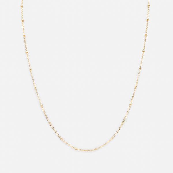 Load image into Gallery viewer, Set of two gold beaded flower pendant necklaces