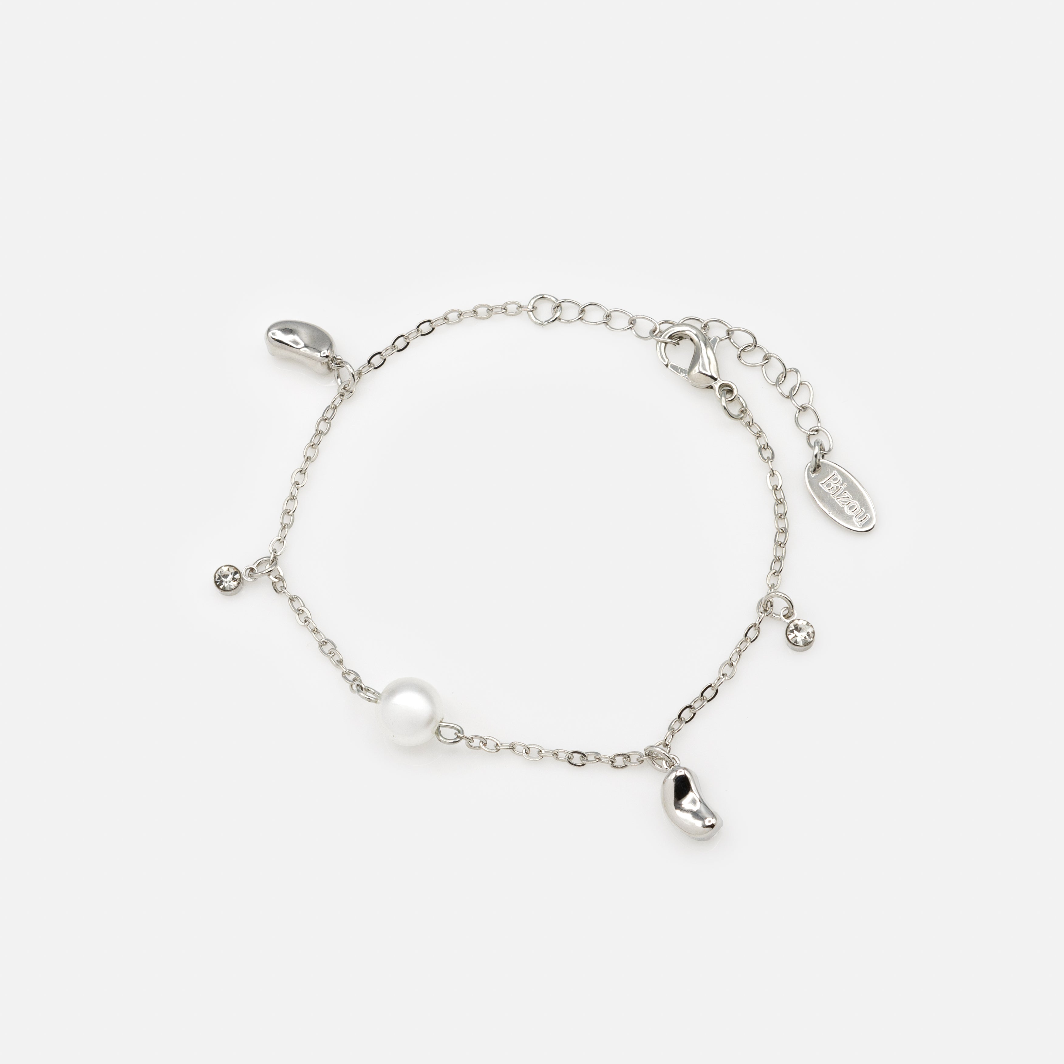 Silver charm bracelet