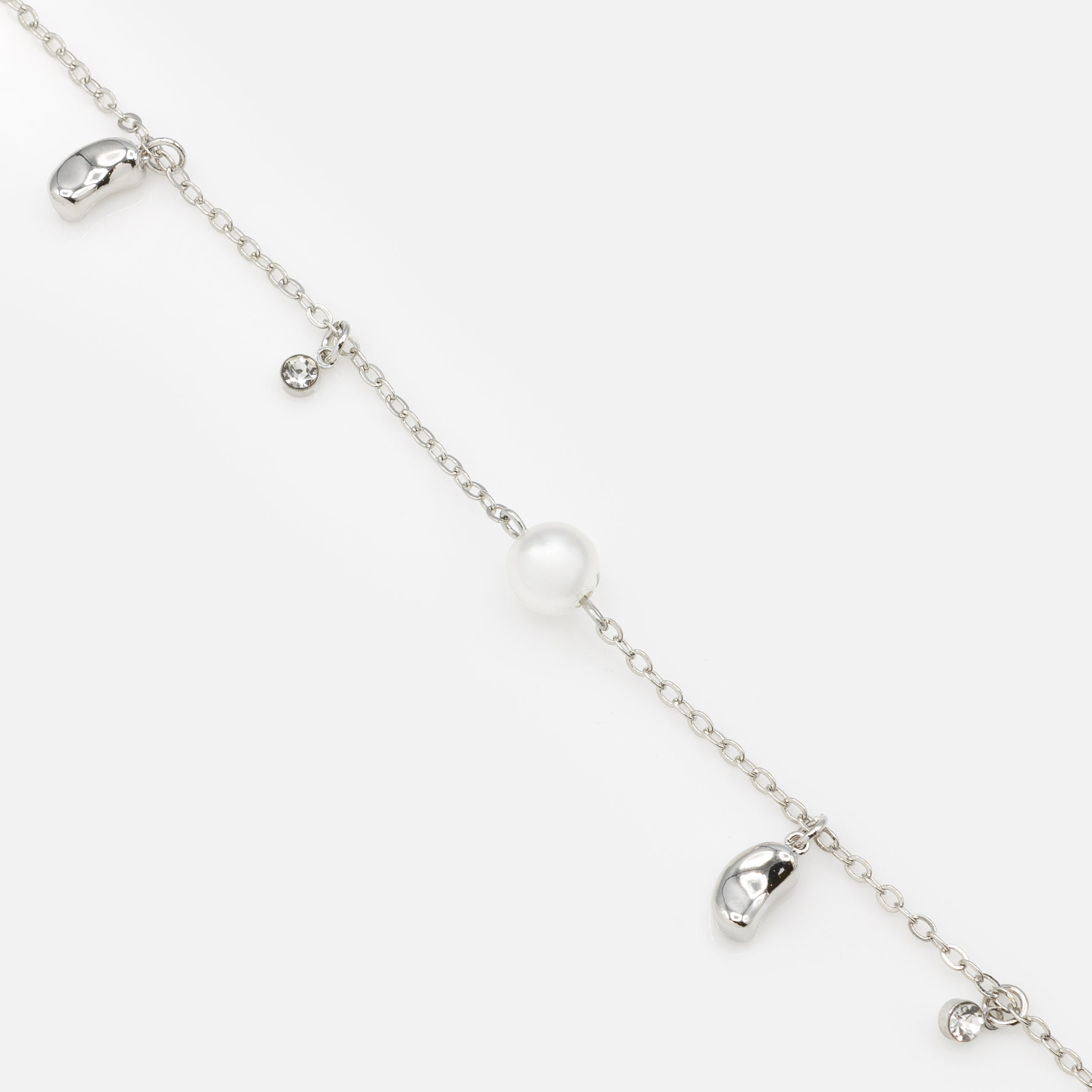 Silver charm bracelet