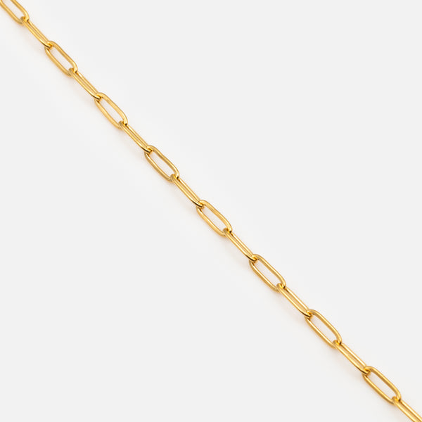 Load image into Gallery viewer, Gold paper clip link bracelet
