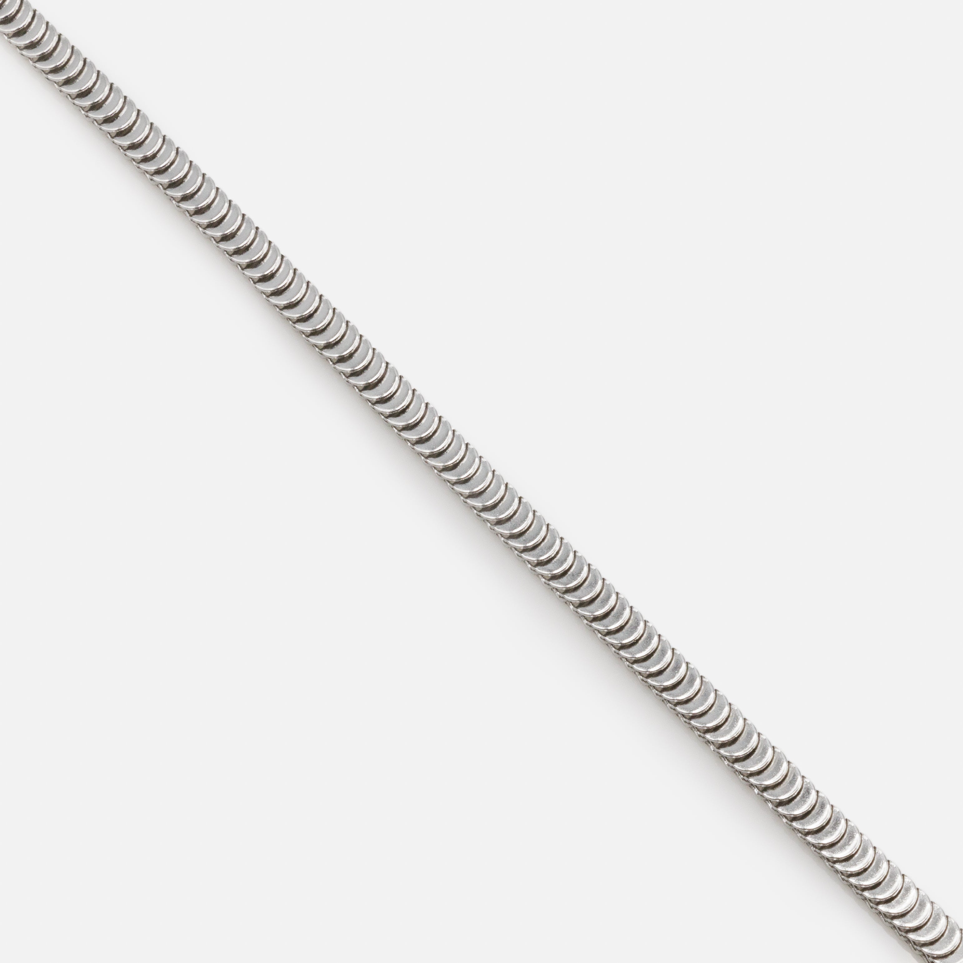 Silver bracelet with half-circles domino effect in stainless steel