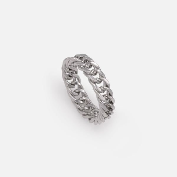 Load image into Gallery viewer, SF253R031SL - Silver Stainless Steel Mesh Ring