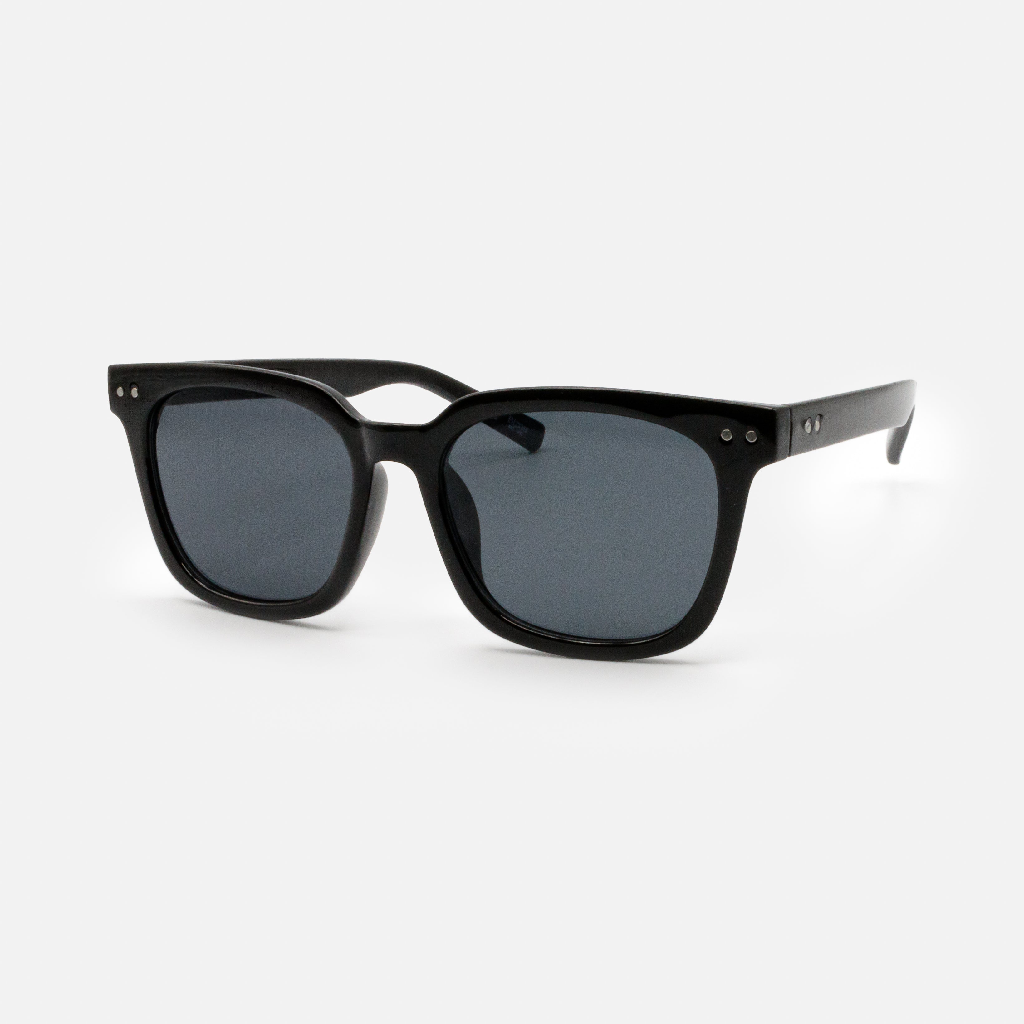 Black sunglasses with black lenses