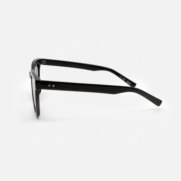 Load image into Gallery viewer, Black sunglasses with black lenses