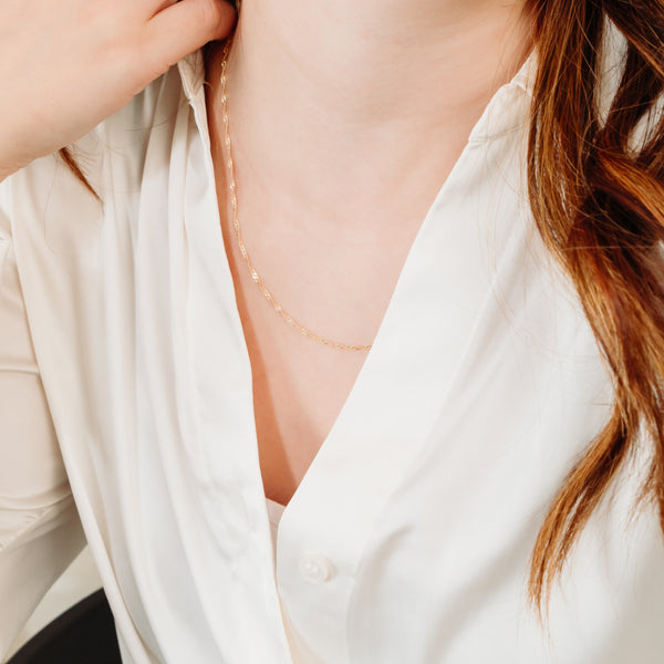 Charger l'image dans la galerie, Chaîne singapour 20 pouces en or 10 carats