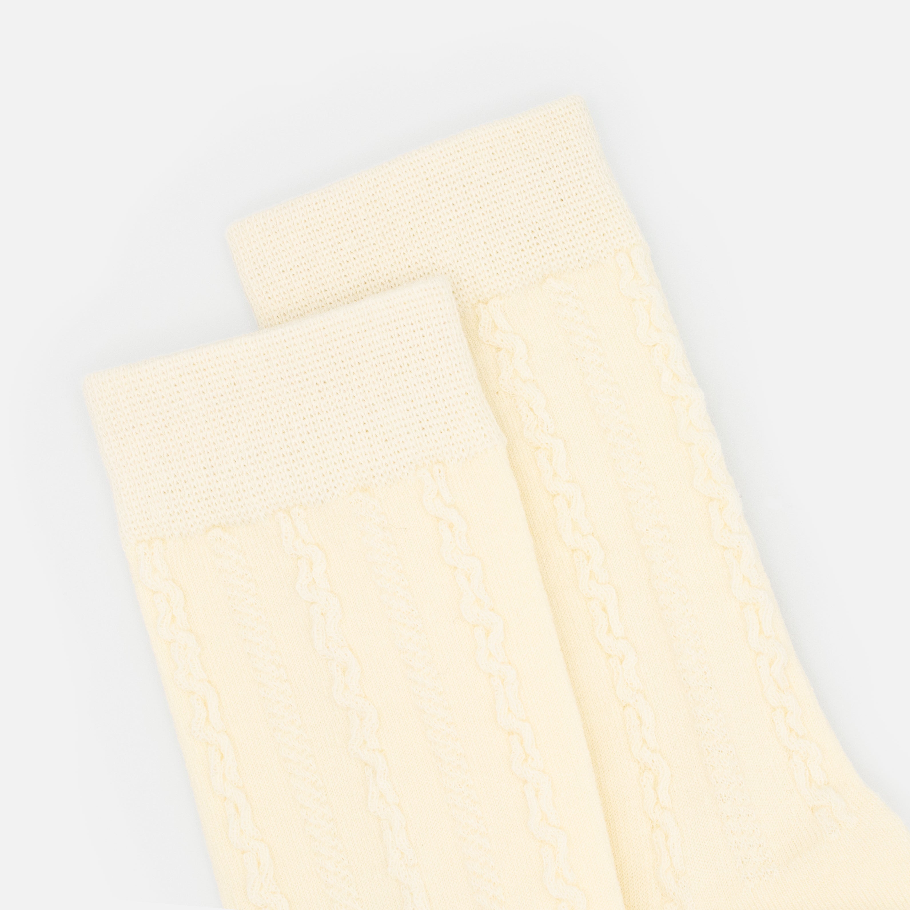 Ivory braided stockings