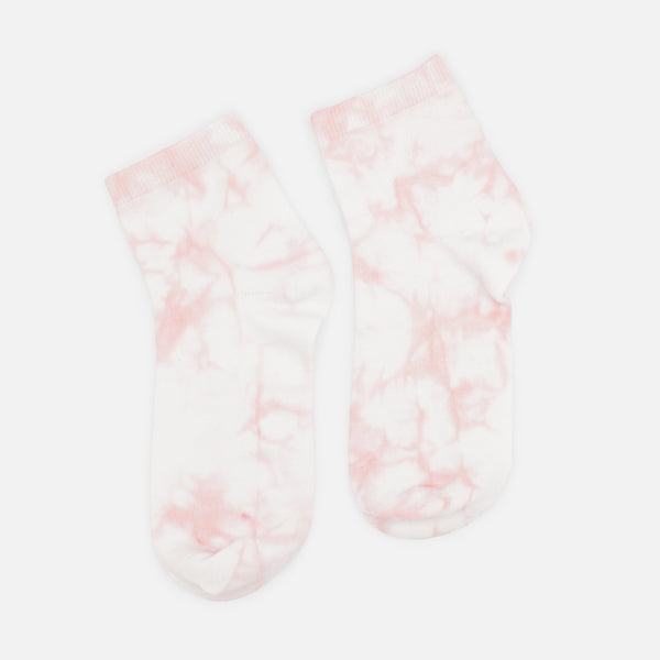 Charger l'image dans la galerie, Bas cheville rose pâle tie-dye