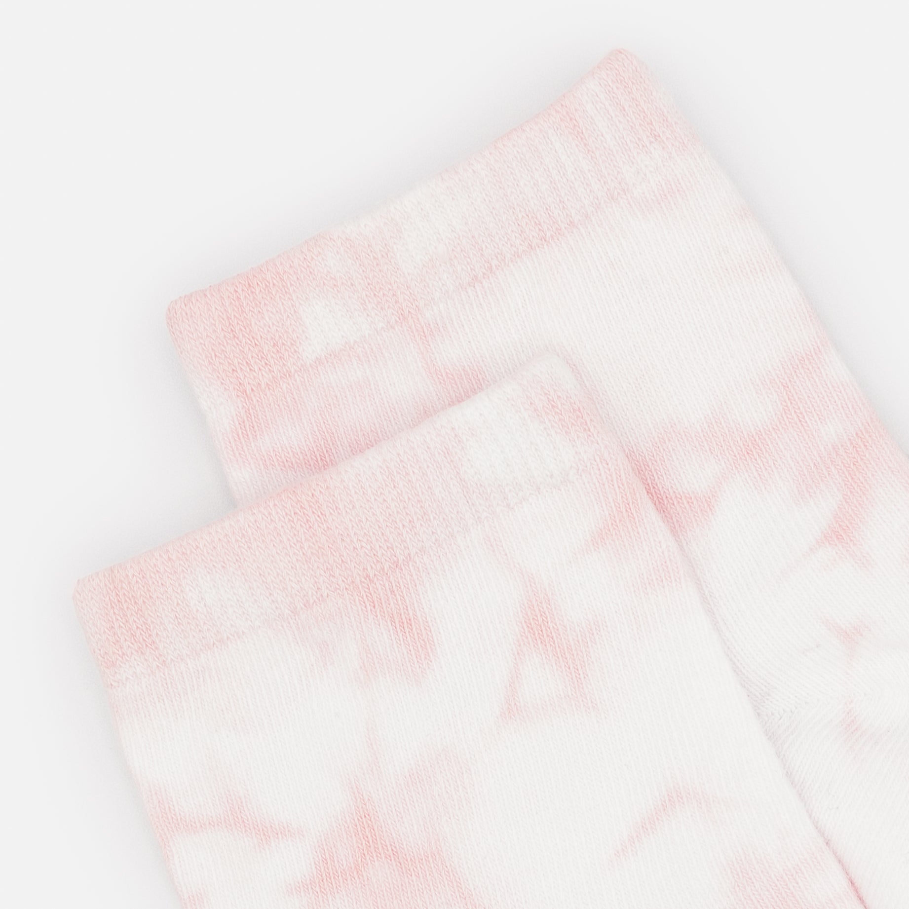 Bas cheville rose pâle tie-dye
