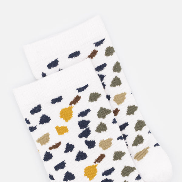 Charger l'image dans la galerie, Bas blancs à motif terrazzo multicolore