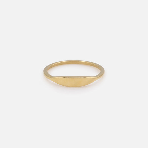 Load image into Gallery viewer, Minimalist ring in gold stainless steel.