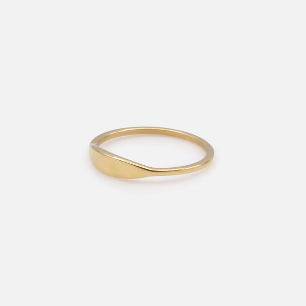Load image into Gallery viewer, Minimalist ring in gold stainless steel.
