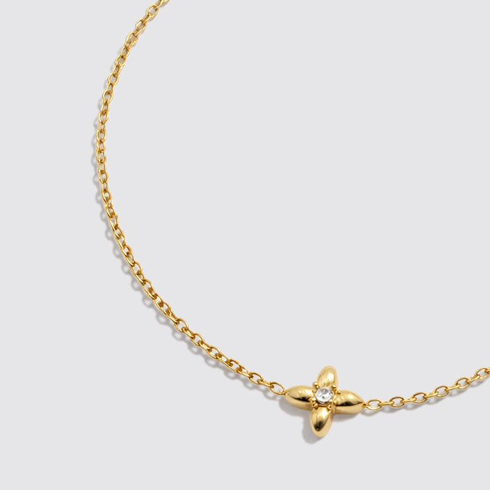 Bracelet doré en acier inoxydable avec étoile