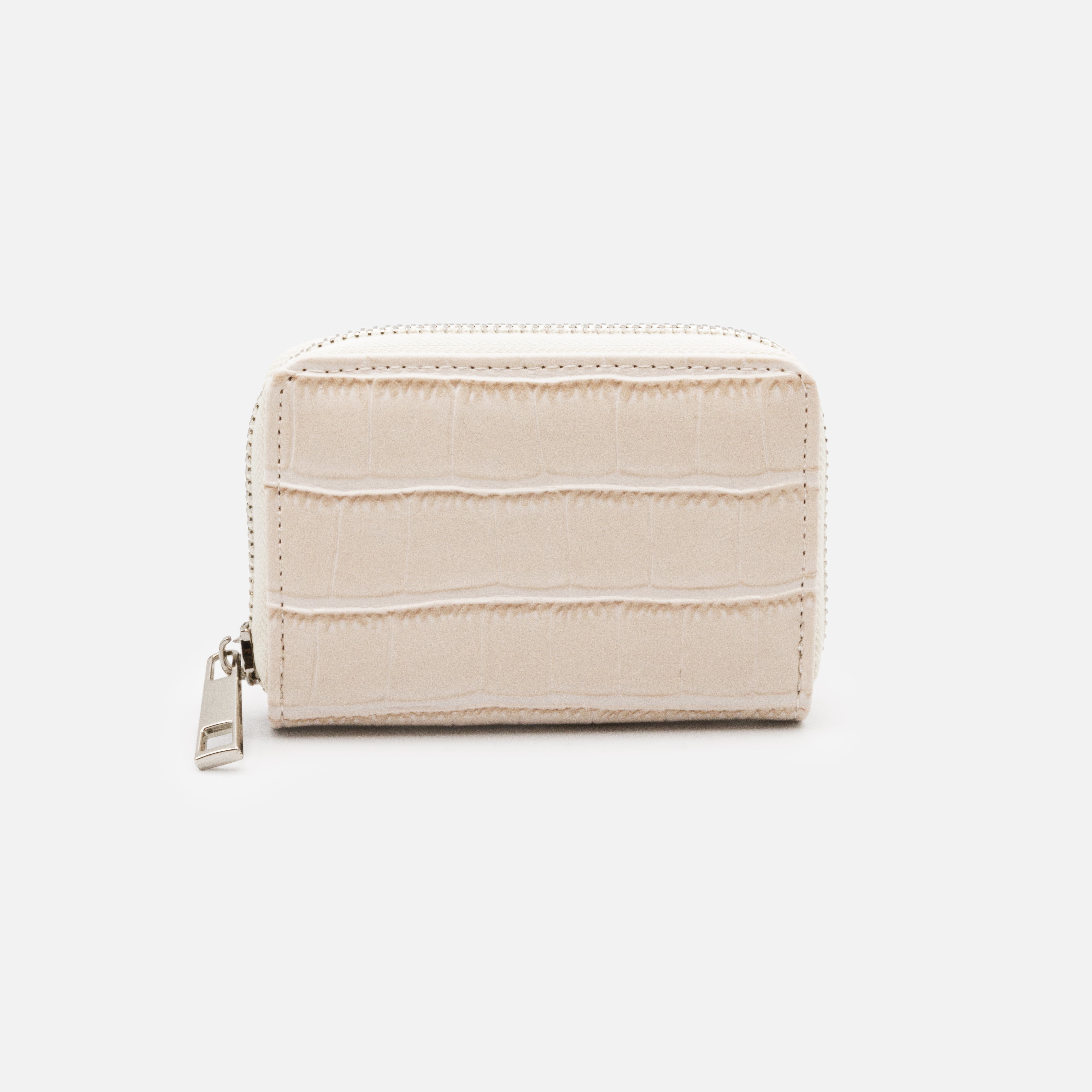 Small ivory crocodile skin wallet