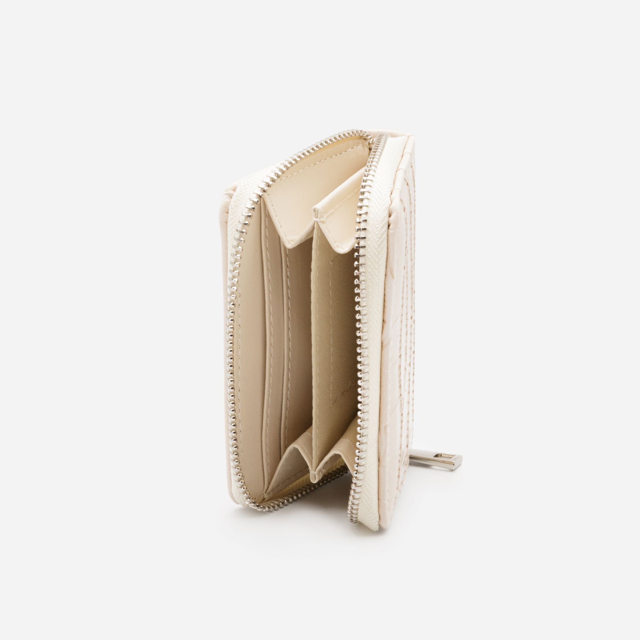 Small ivory crocodile skin wallet