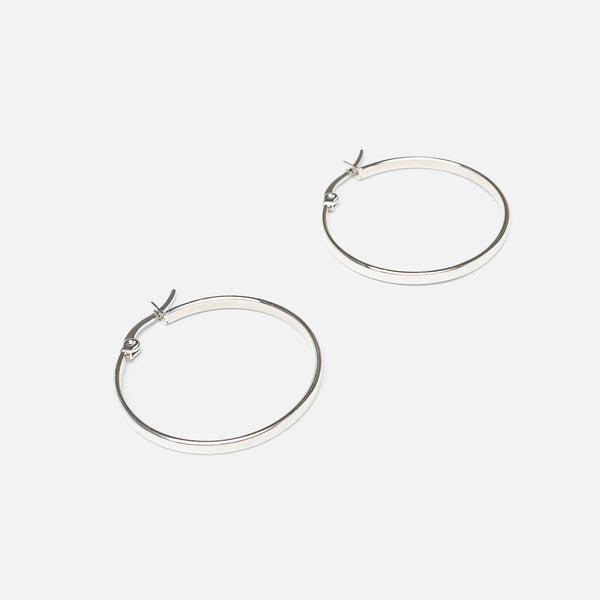 Charger l'image dans la galerie, Boucles d'oreilles anneaux 32 mm en acier inoxydable