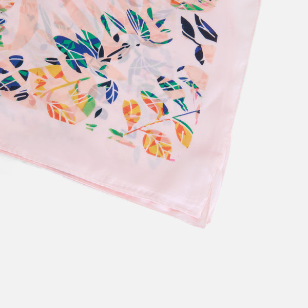 Load image into Gallery viewer, Pink hair scarf with flower print