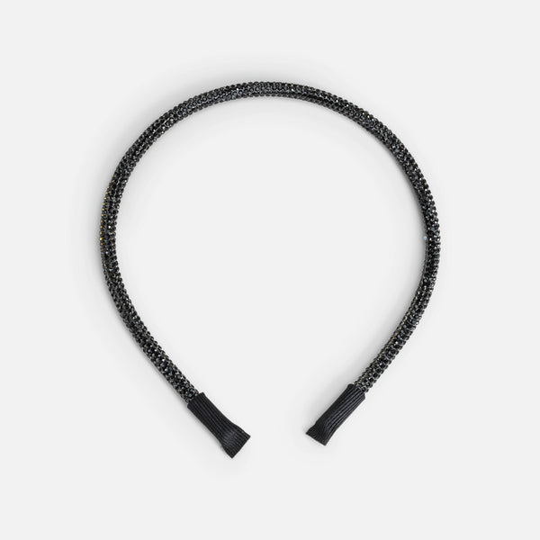 Charger l'image dans la galerie, Cerceau pour cheveux en petites pierres noires