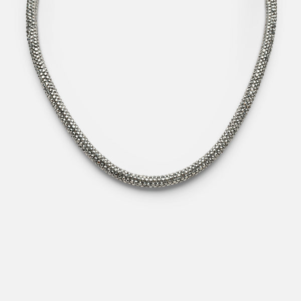 Load image into Gallery viewer, Charcoal necklace with small stones