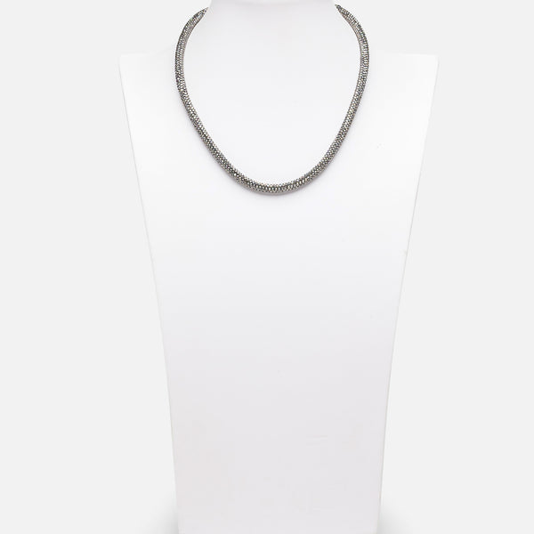 Load image into Gallery viewer, Charcoal necklace with small stones