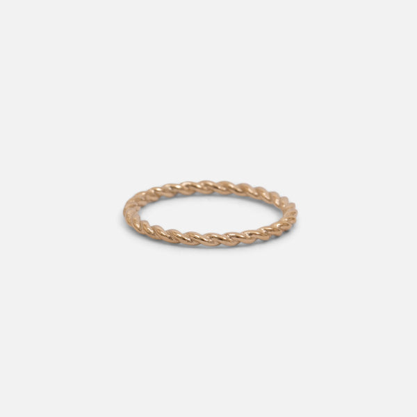 Load image into Gallery viewer, Set of three golden stainless steel wave, twist and zirconium rings