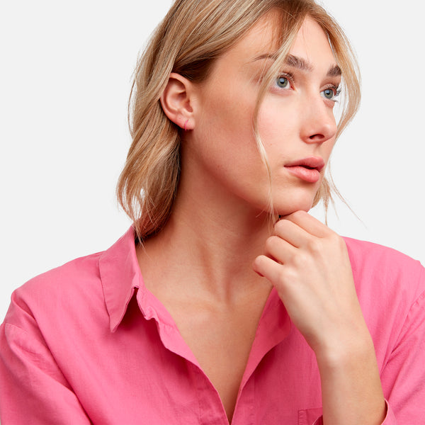 Charger l'image dans la galerie, Trio de boucles d’oreilles anneaux trois couleurs en acier inoxydable