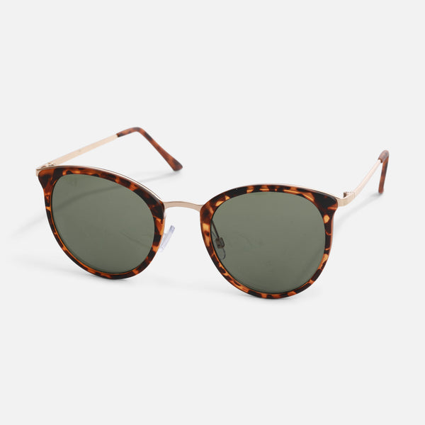 Load image into Gallery viewer, Sunglasses with black lenses and tortoise outline