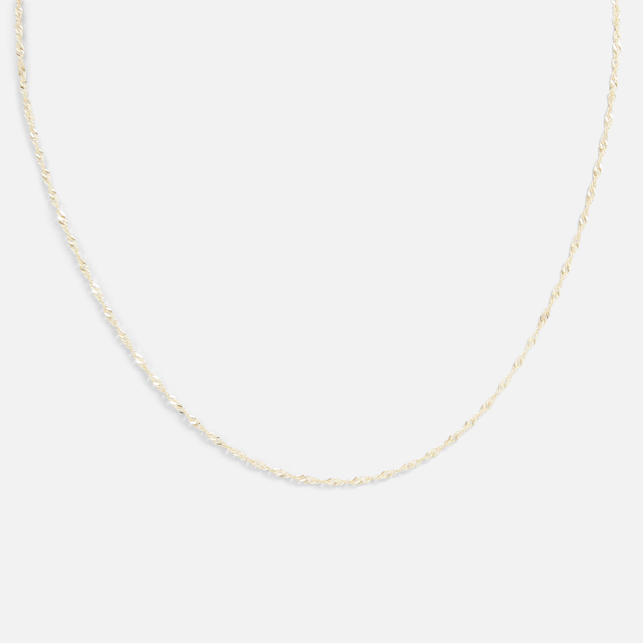 Chaîne singapour 20 pouces en or 10 carats