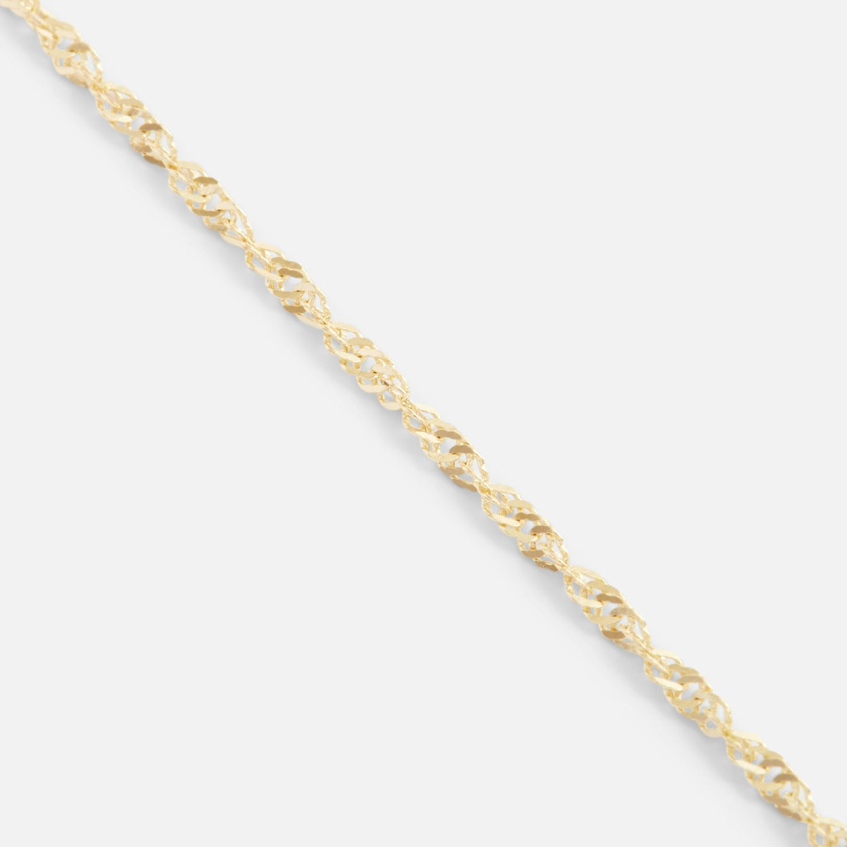 Bracelet singapore 7,5 pouces or 10 carats