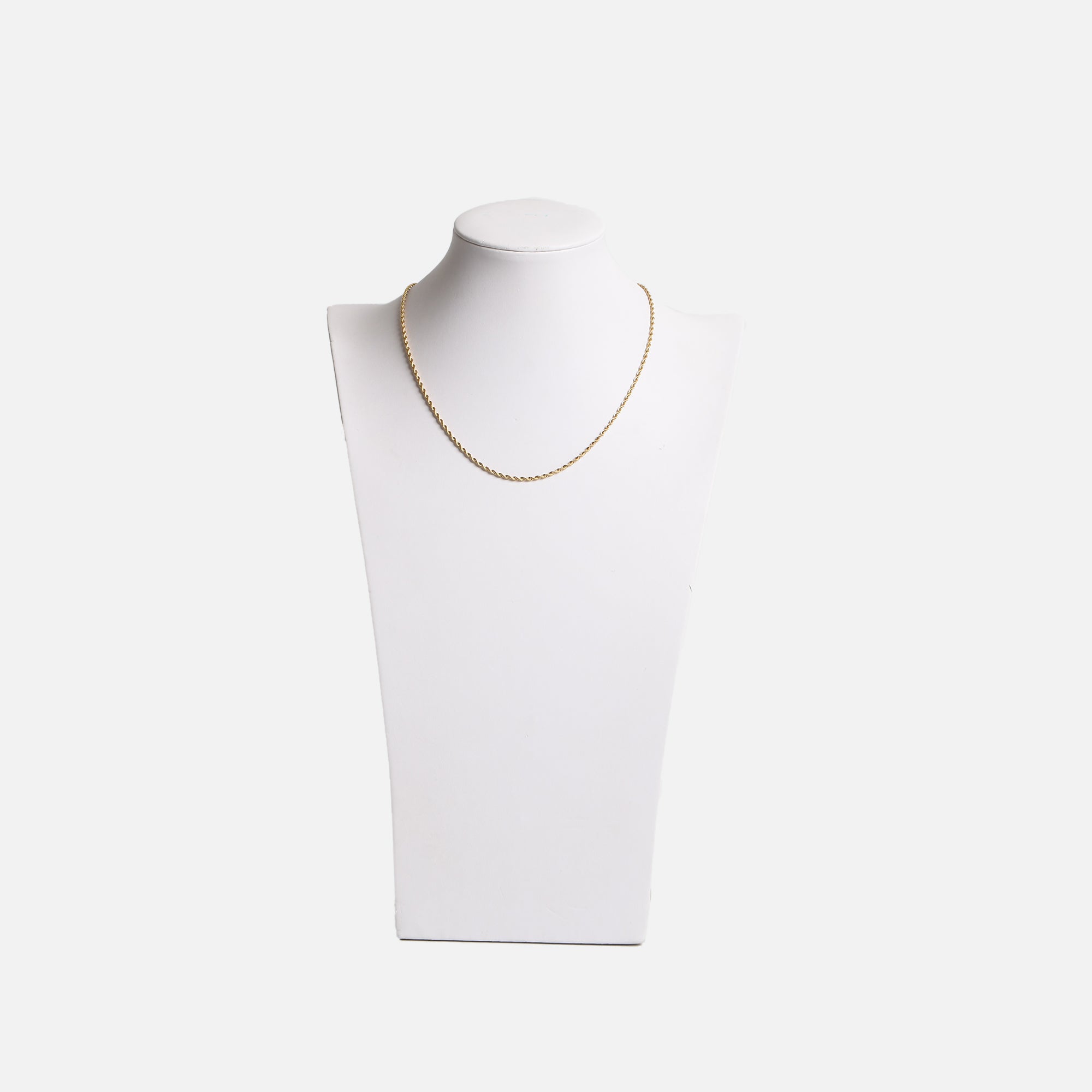 Golden stainless steel twisted chain