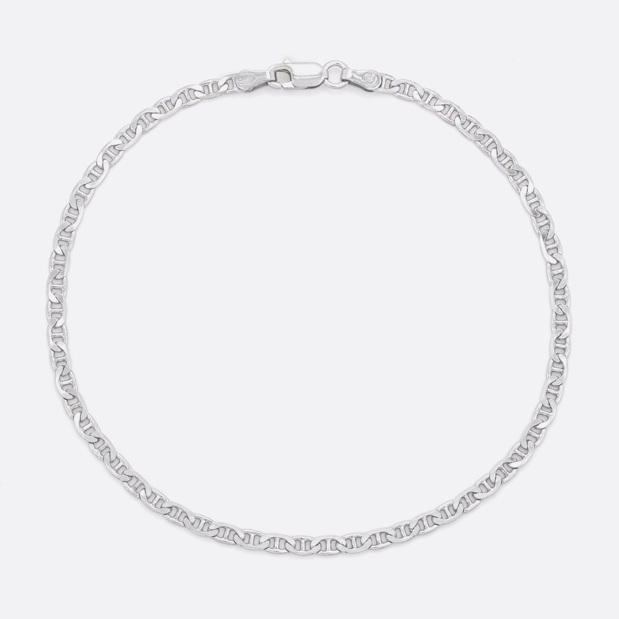9.5 inch sterling silver anklet chain
