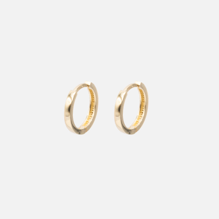 12mm hoop earrings in 10k gold