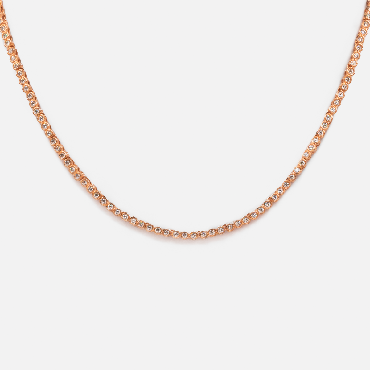 Large rose gold sterling silver chain