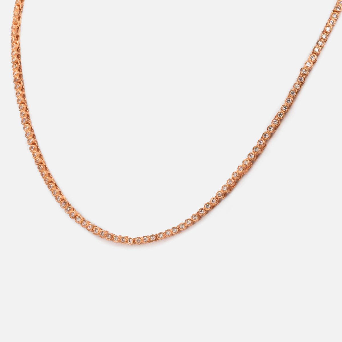 Large rose gold sterling silver chain