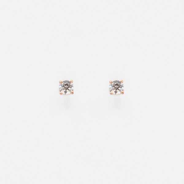 Load image into Gallery viewer, Rose gold necklace and earrings set in sterling silver
