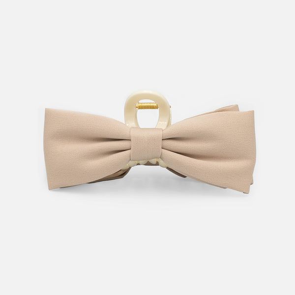 Load image into Gallery viewer, Ivory hair clip with bows
